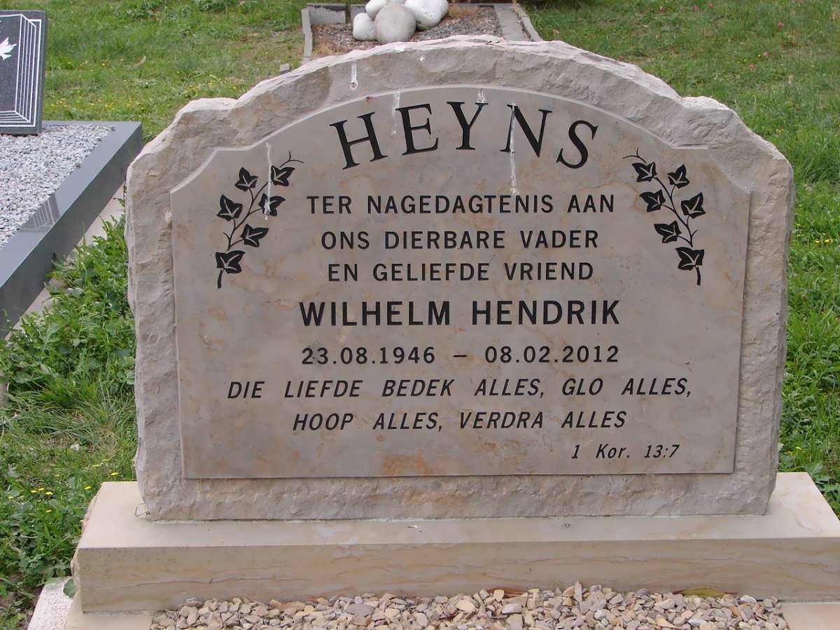 HEYNS Wilhelm Hendrik 1946-2012