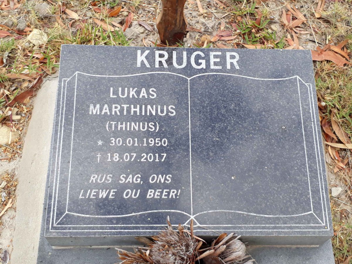KRUGER Lukas Marthinus 1950-2017