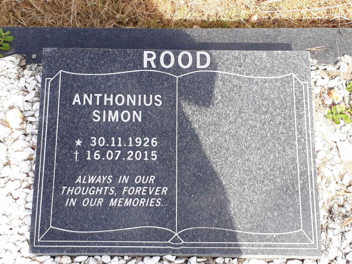ROOD Anthonius Simon 1926-2015