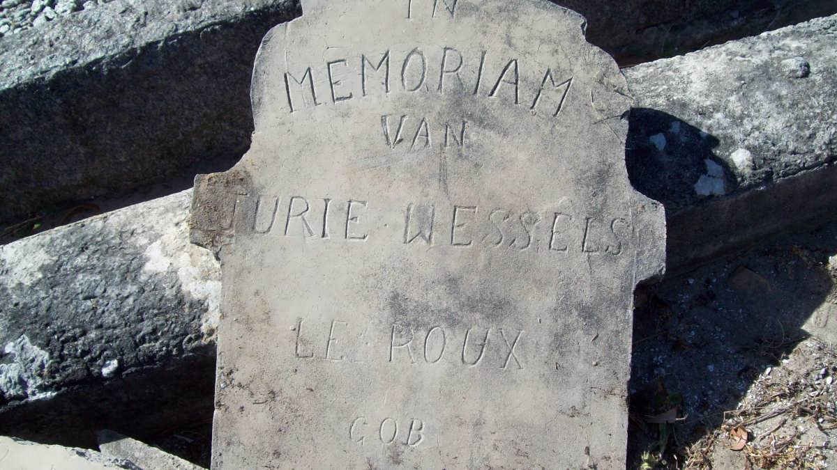 ROUX Jurie Wessels, le 1929-1929
