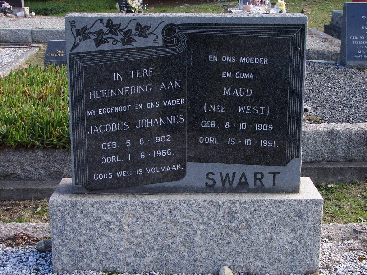 SWART Jacobus Johannes 1902-1966 &amp; Maud WEST 1909-1991