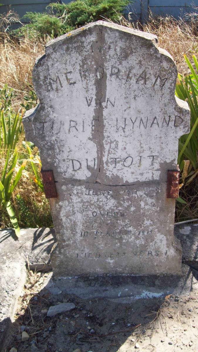 TOIT Jurie Wynand, du 1911-1915