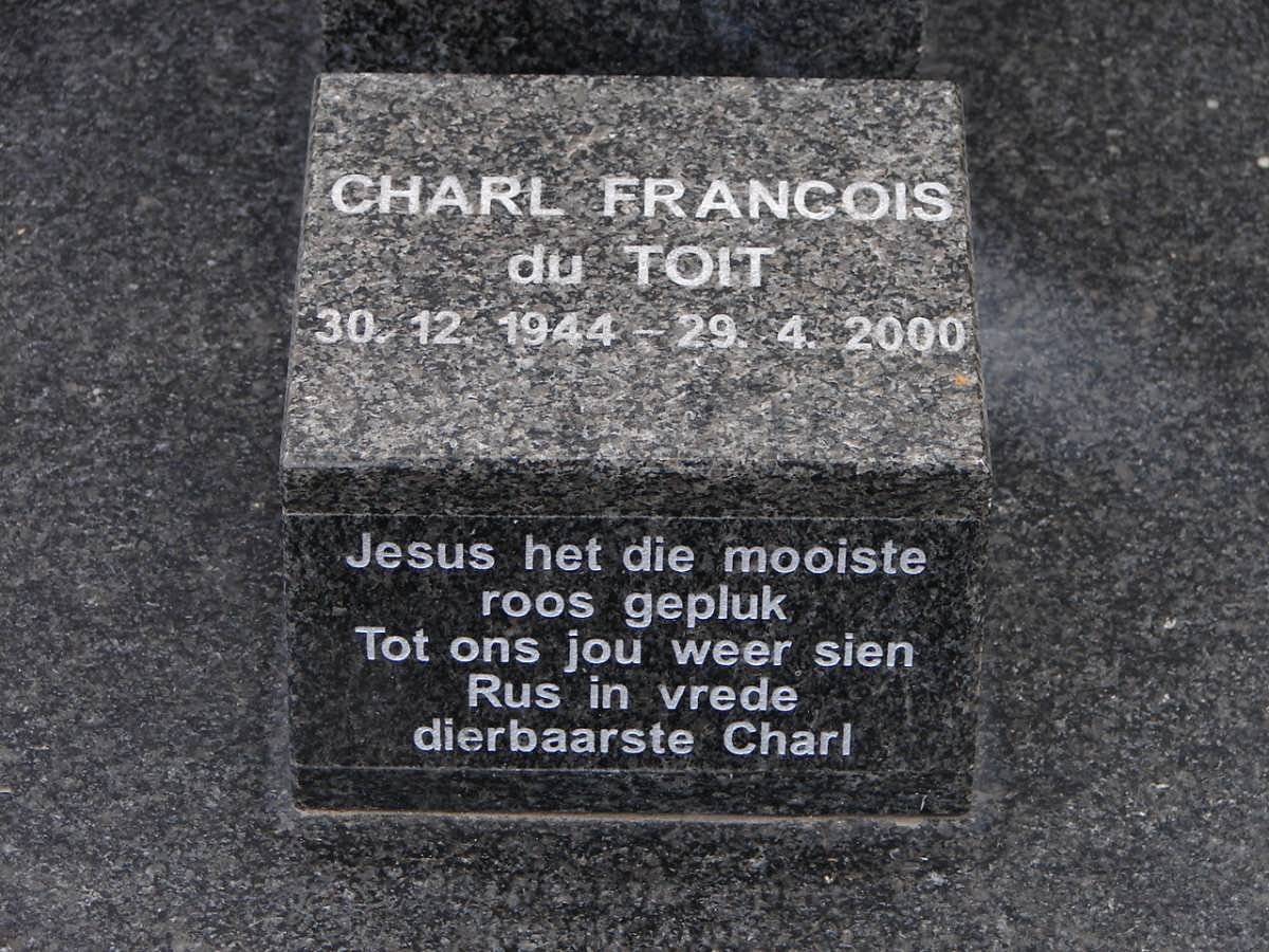 TOIT Charl Francois, du 1944-2000