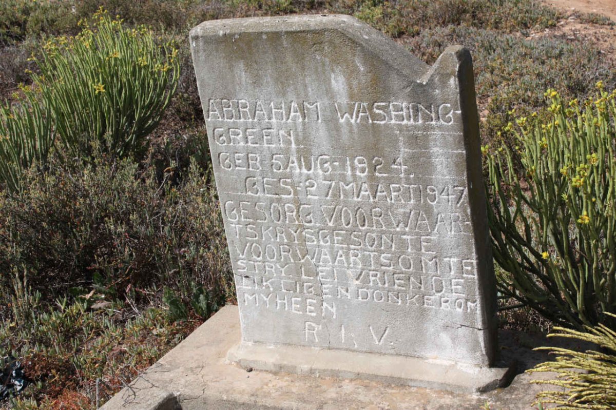 WASHING Abraham, Green 1924-1947
