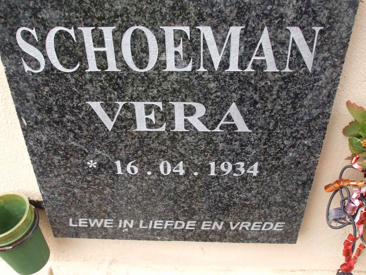 SCHOEMAN Vera 1934-