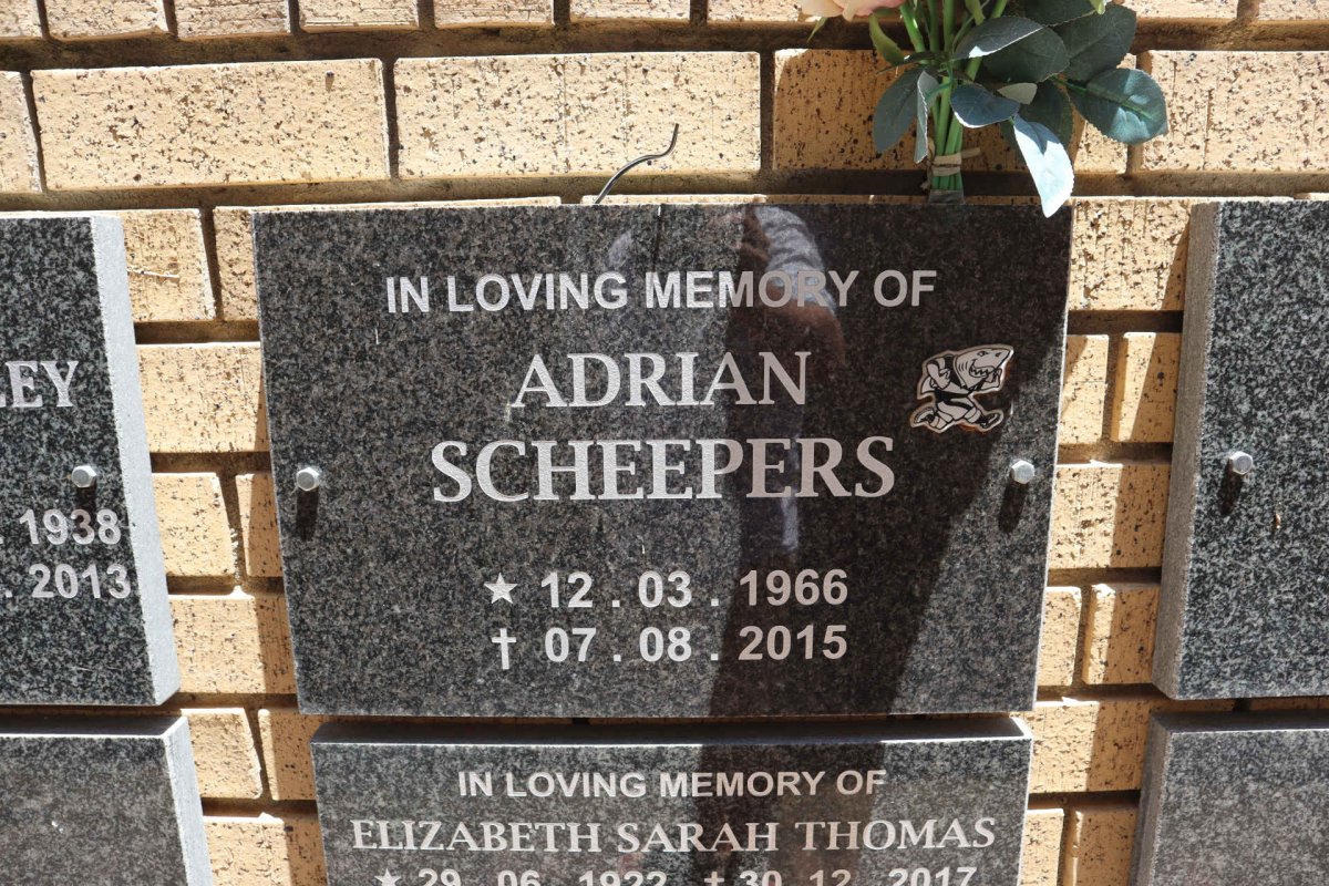 SCHEEPERS Adrian 1966-2015