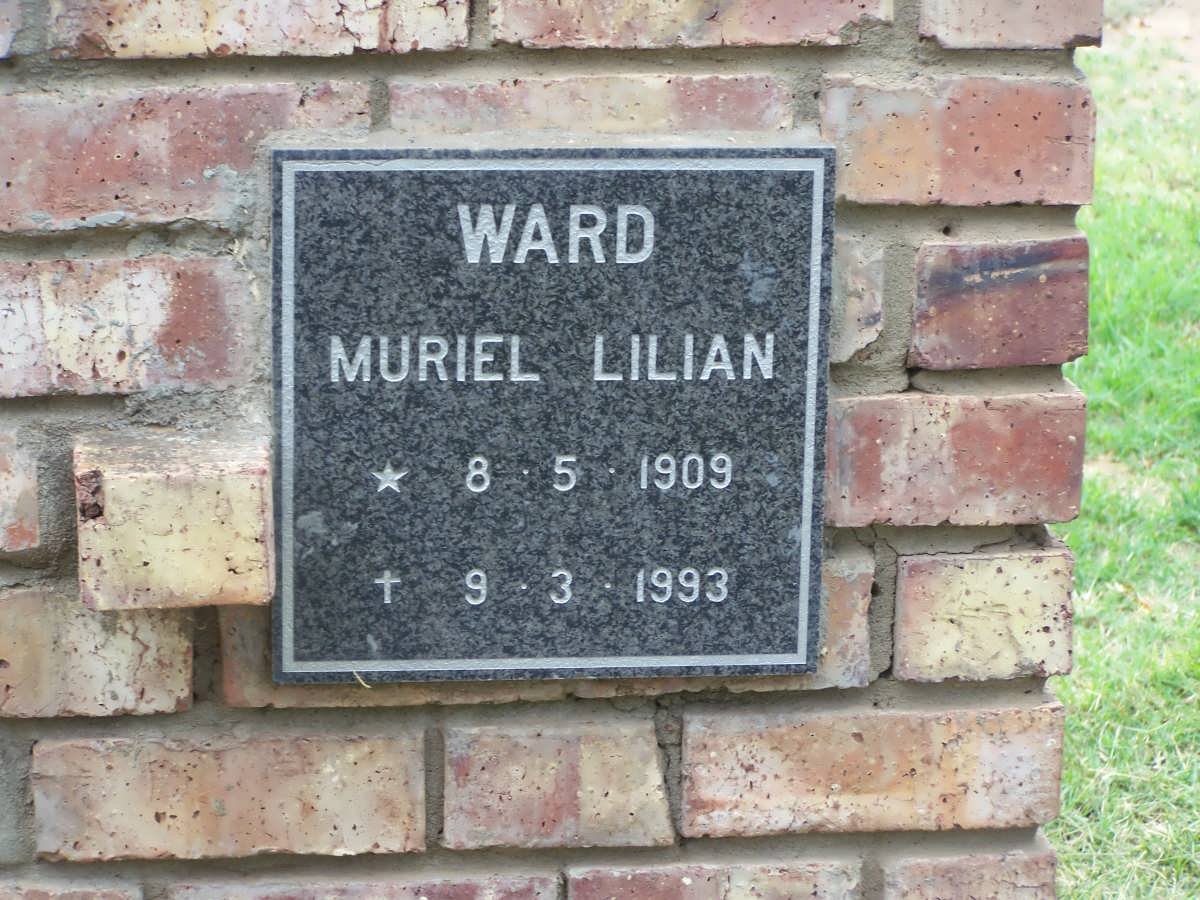 WARD Muriel Lilian 1909-1993