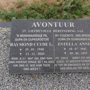 AVONTUUR Raymond Clyde L. 1948-2020 & Estella Annie 1947-2015