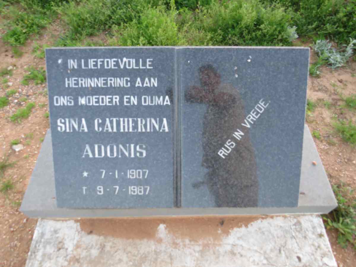 ADONIS Sina Catherina 1907-1987