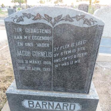 BARNARD Jacob Cornelis 1908-1959