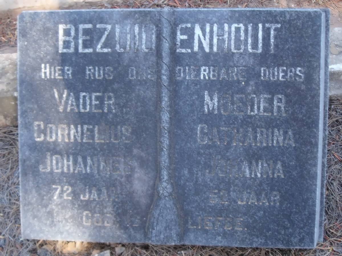 BEZUIDENHOUT Cornelius Johannes &amp; Catharina Johanna