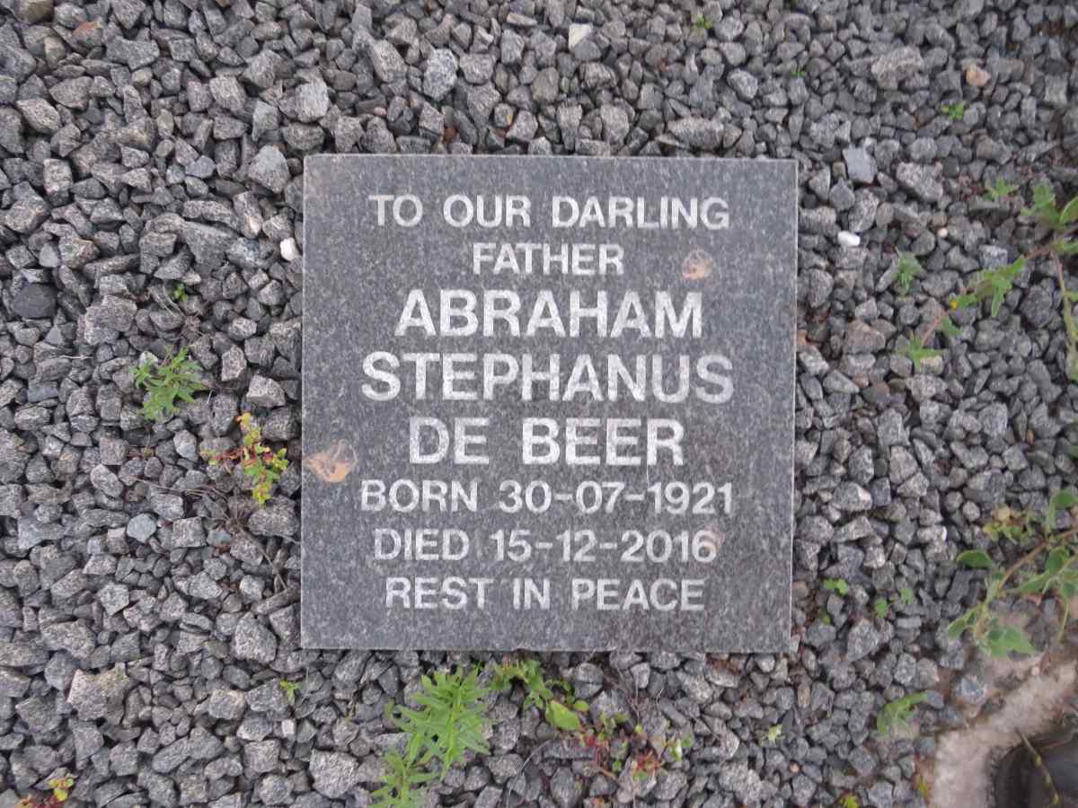 BEER Abraham Stephanus, de 1921-2016