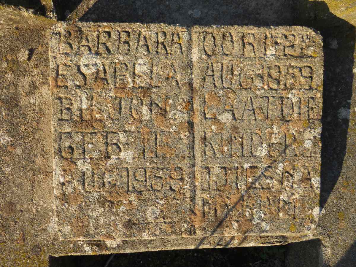 BILJON Barbara Esabela 1959-1959