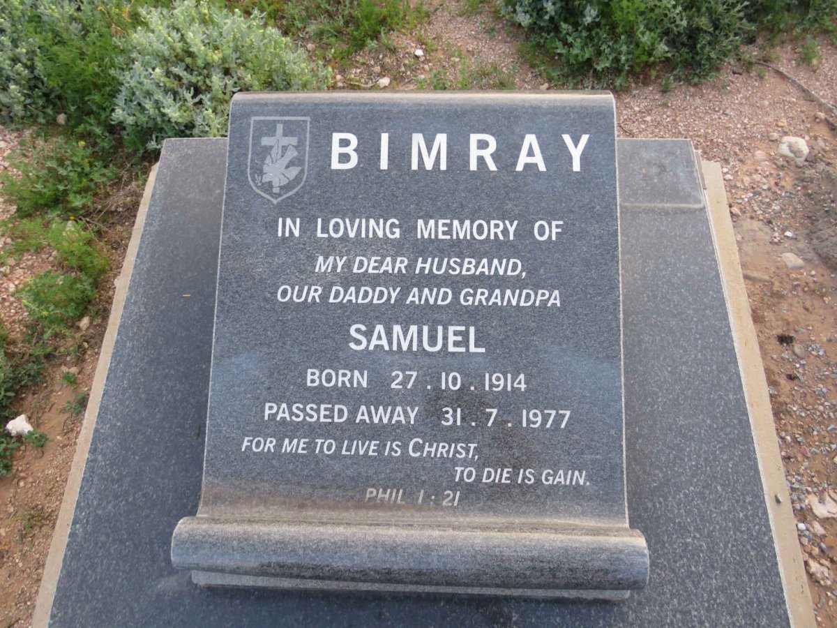 BIMRAY Samuel 1914-1977