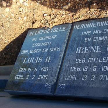 BOSHOFF Louis H. 1910-1985 & Irene A.F. BUTLER 1913-2003 _2