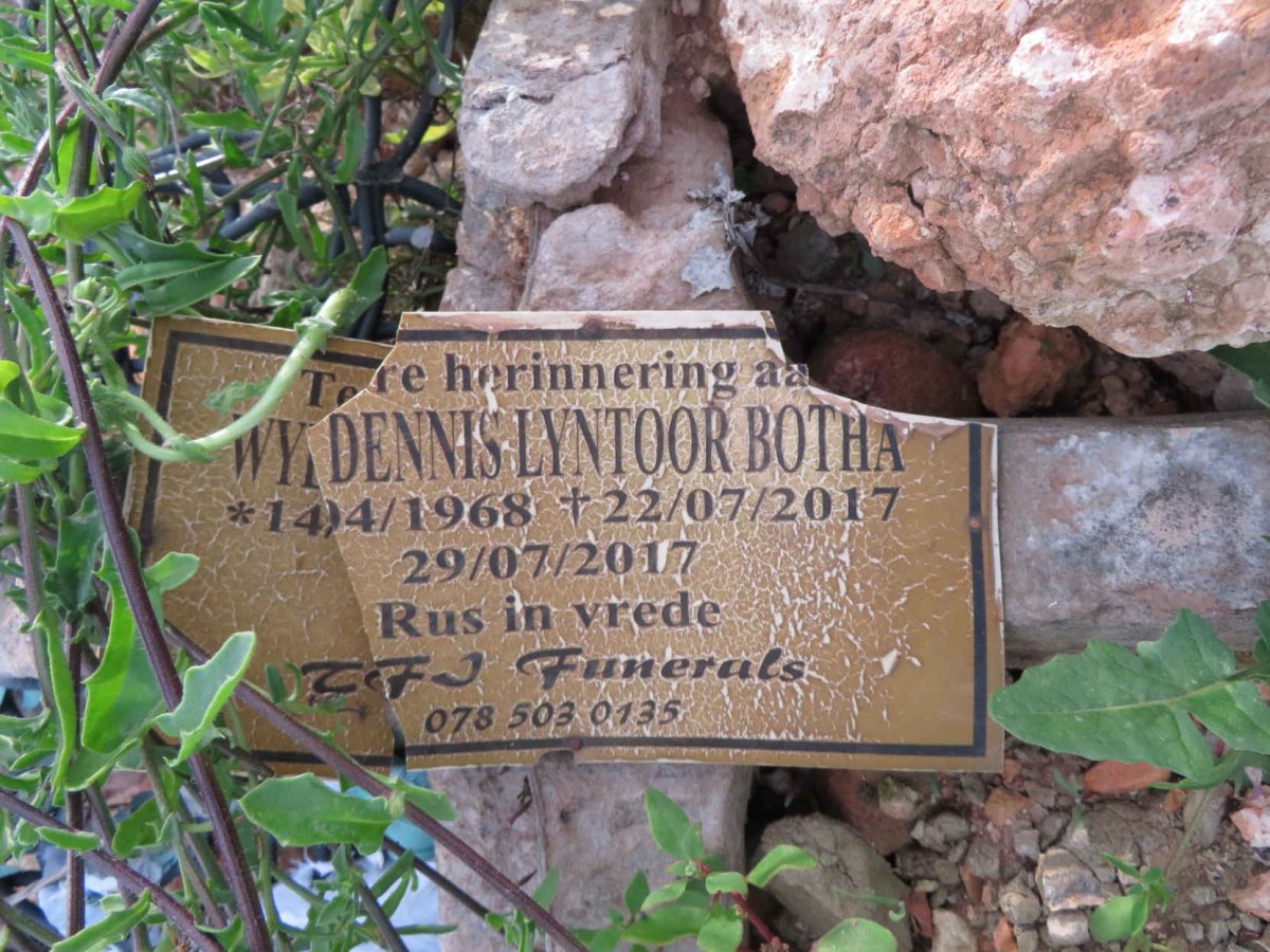 BOTHA Dennis Lyntoor 1968-2017