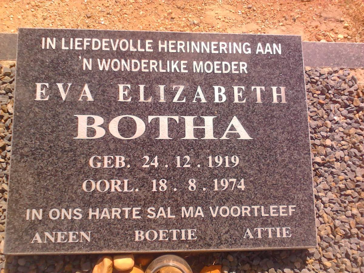 BOTHA Eva Elizabeth 1919-1974