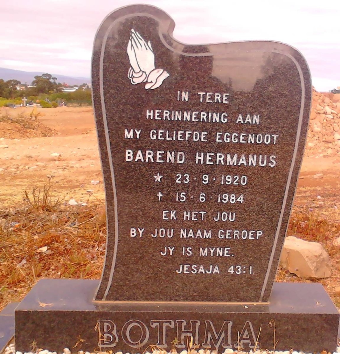 BOTHA Barend Hermanus 1920-1984