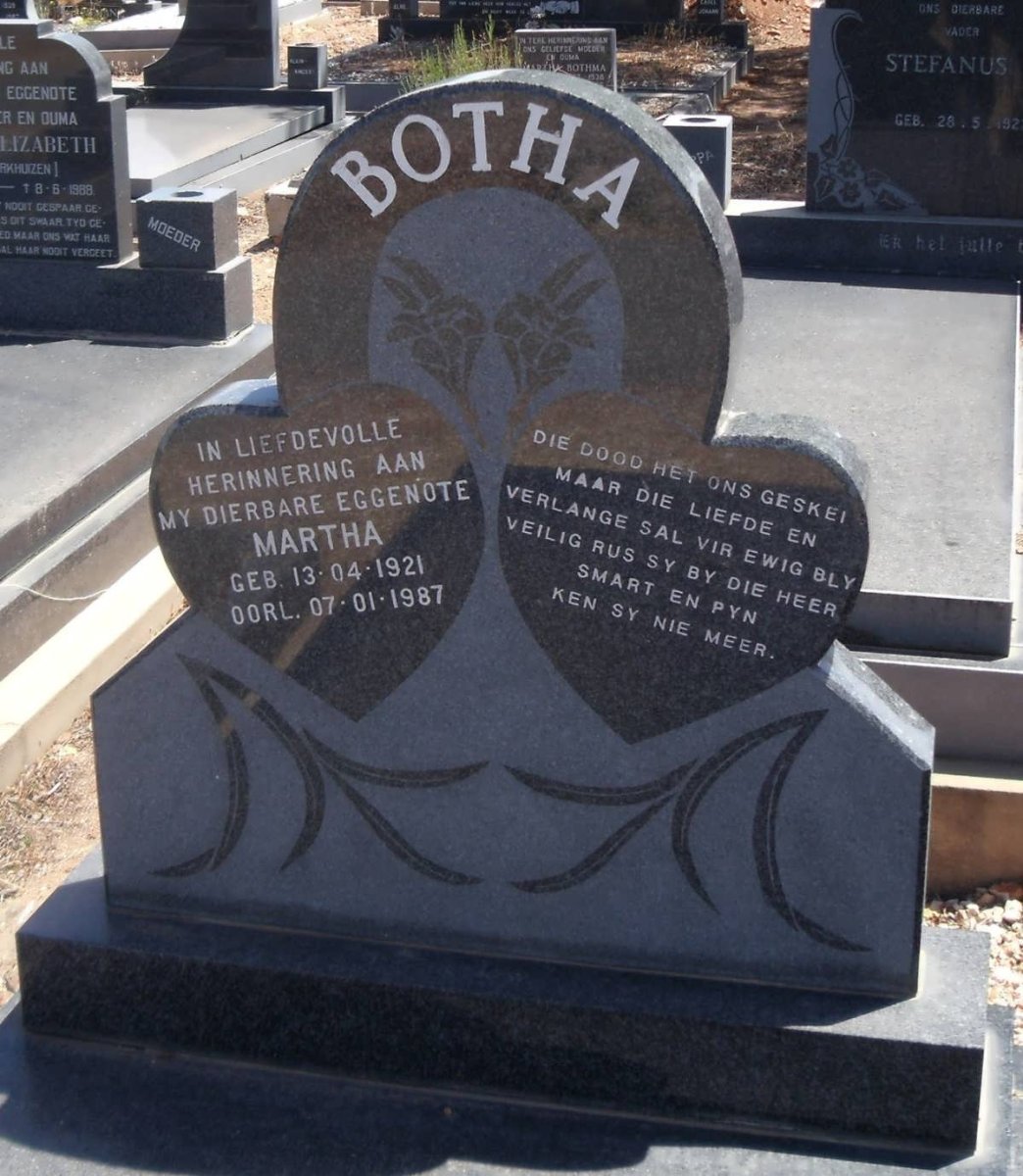 BOTHA Martha 1921-1987