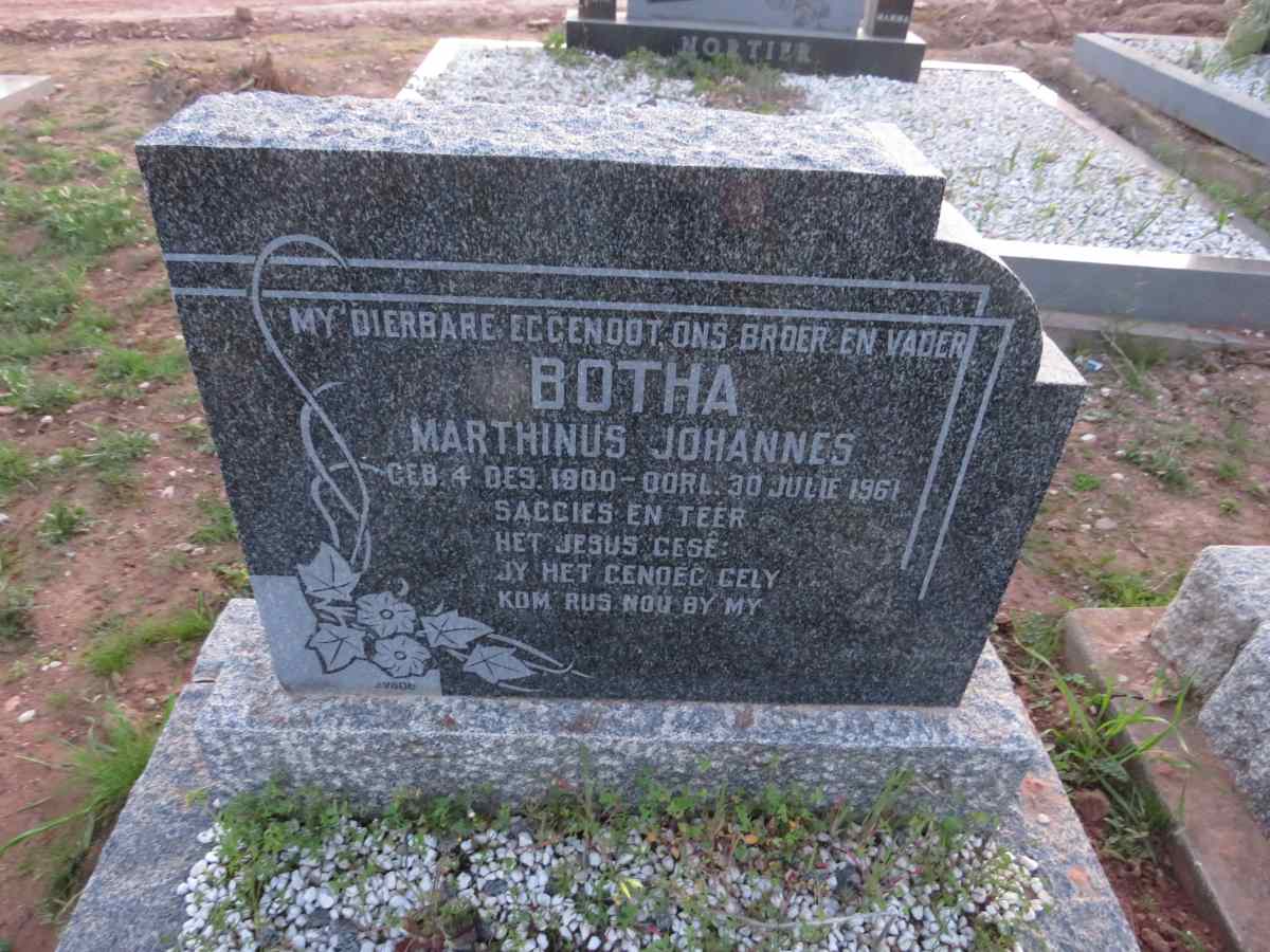 BOTHA Marthinus Johannes 1900-1961