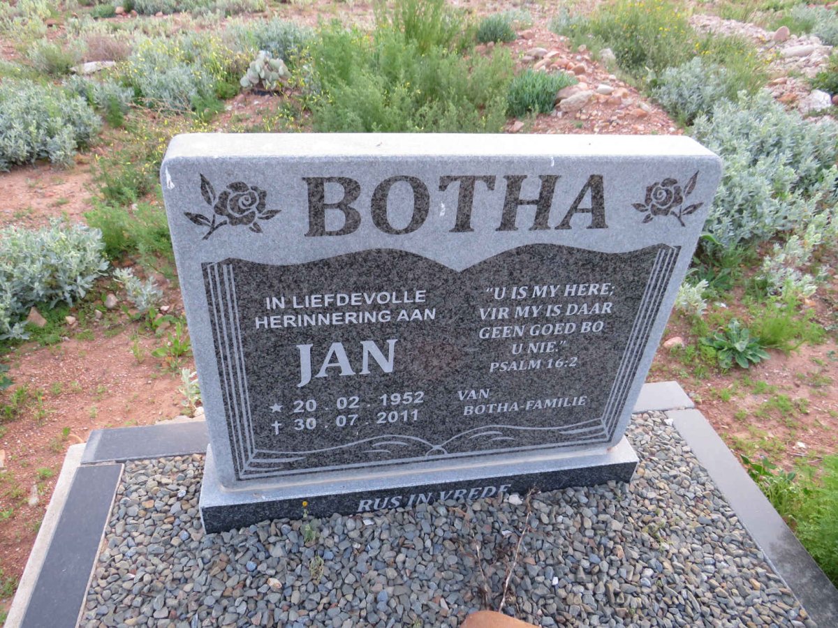 BOTHA Jan 1952-2011