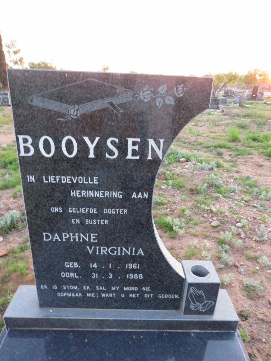 BOOYSEN Daphne Virginia 1961-1988