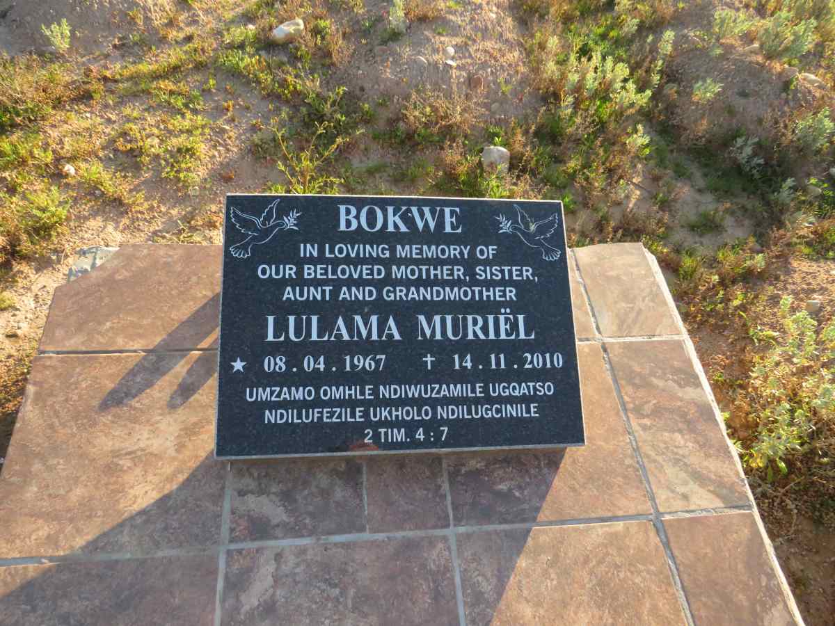 BOKWE Lulama Muriel 1967-2010