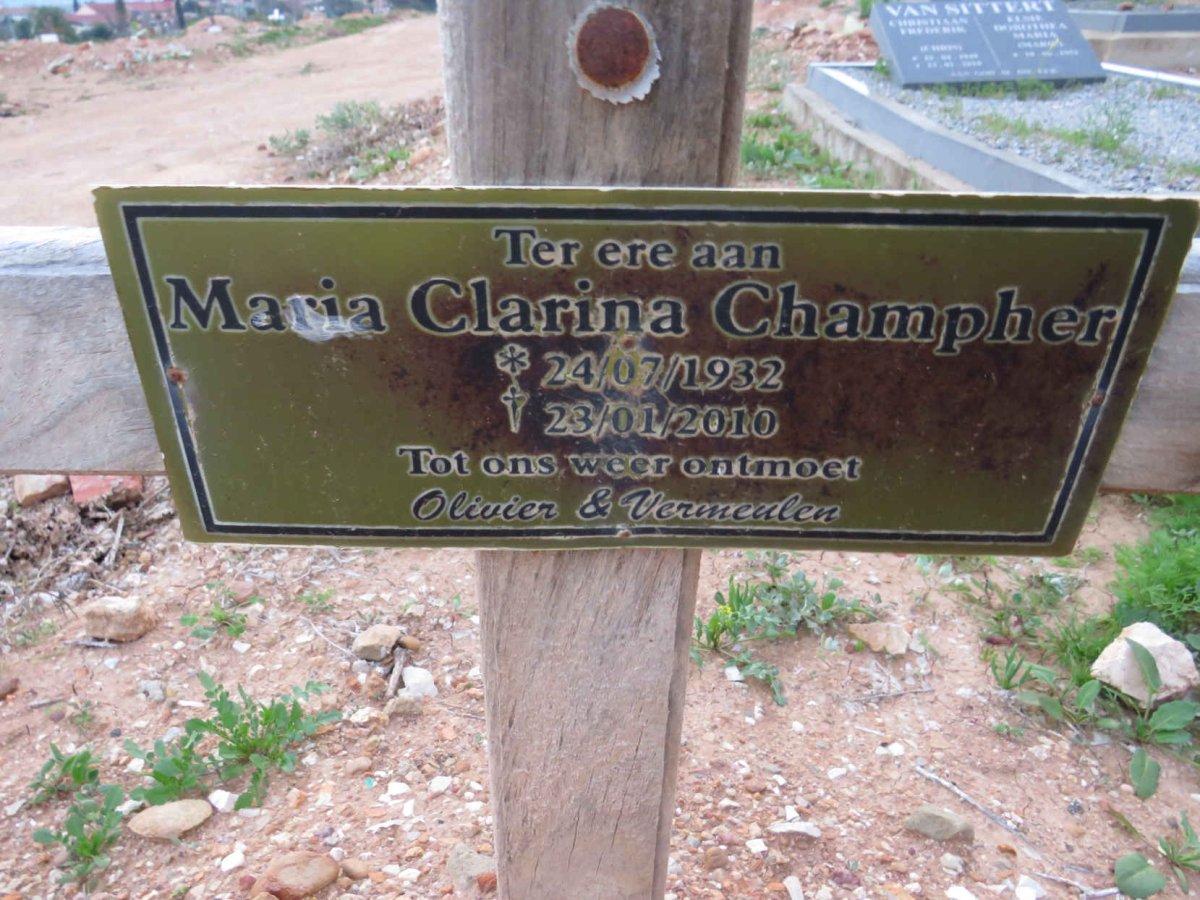 CHAMPHER Maria Clarina 1932-2010