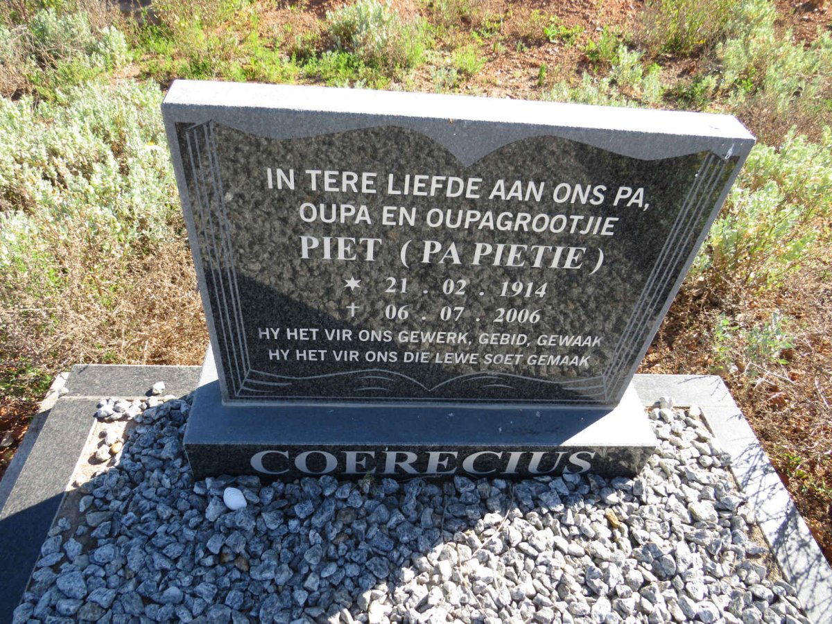 COERECIUS Piet 1914-2006