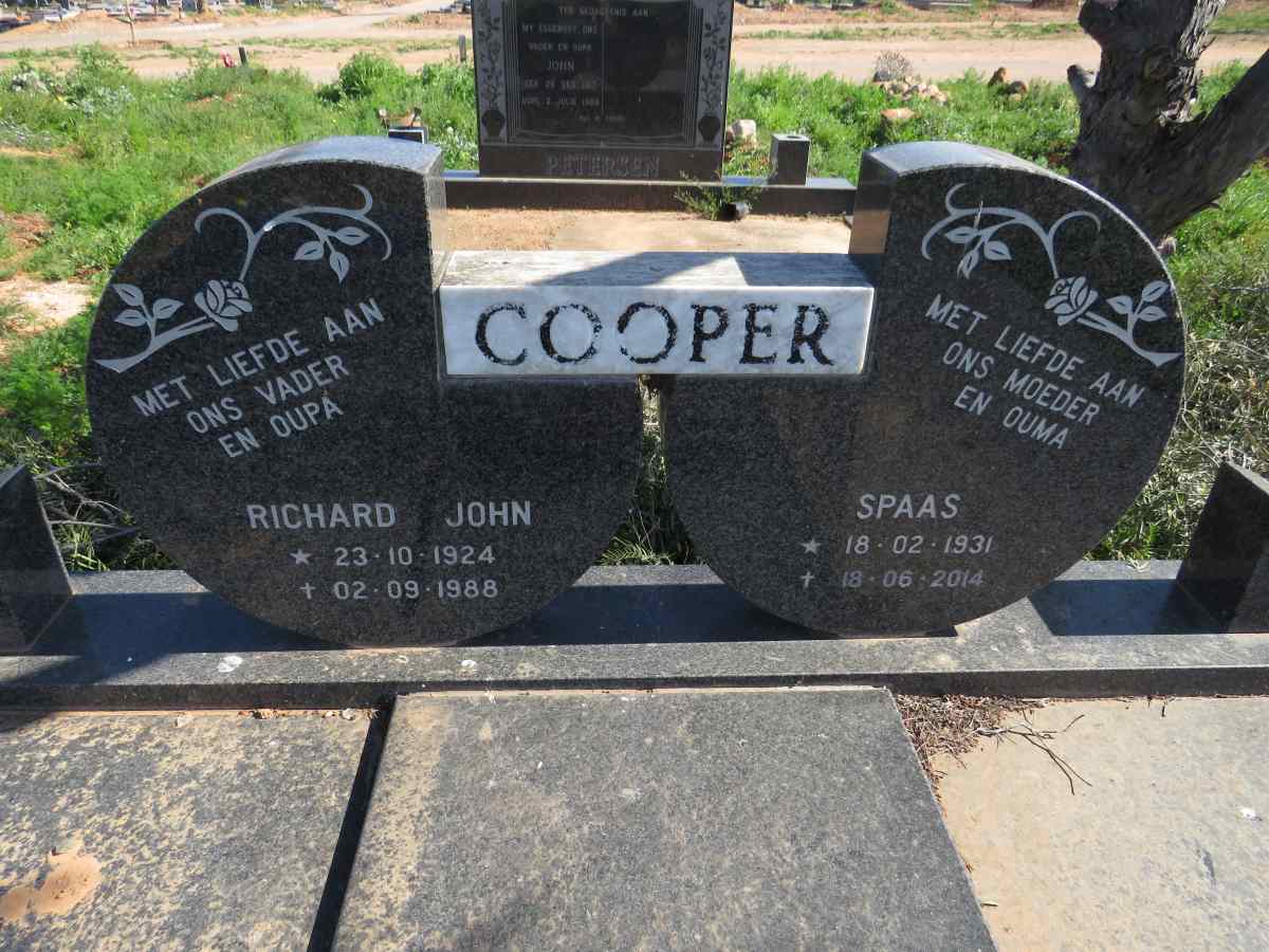 COOPER Richard John 1924-1988 & Spaas 1931-2014