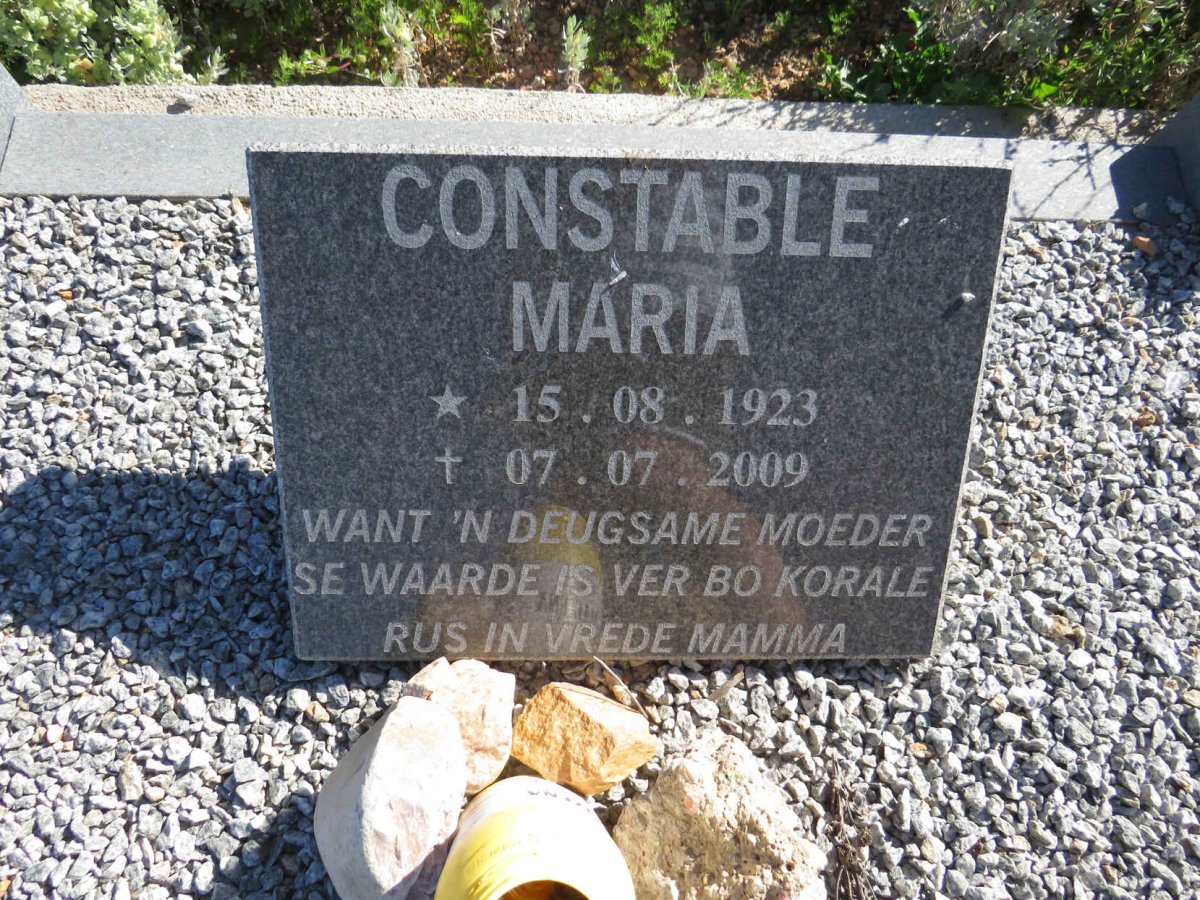 CONSTABLE Maria 1923-2009