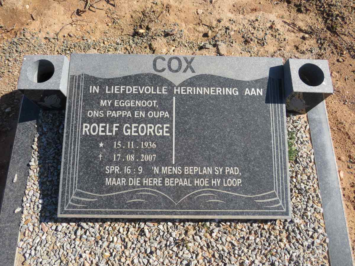 COX Roelf George 1936-2007