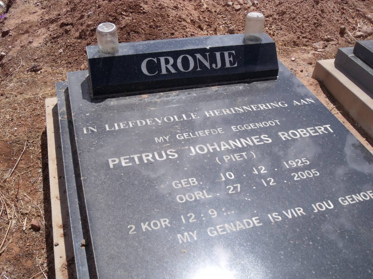 CRONJE Petrus Johannes Robert 1925-2005