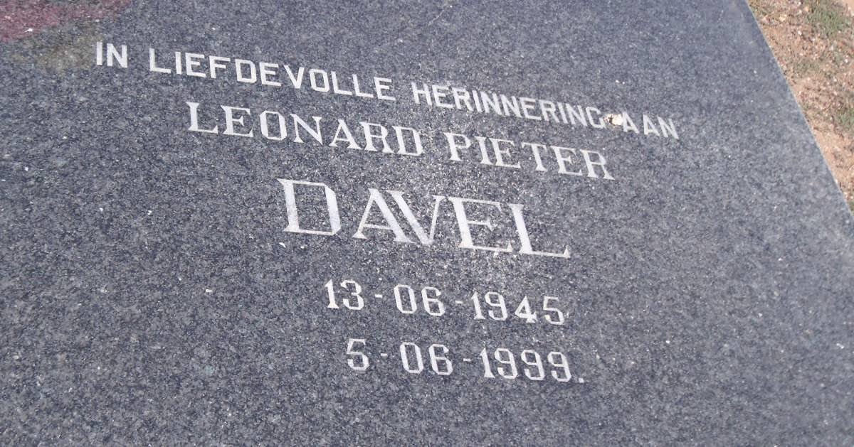DAVEL Leonard Pieter 1945-1999