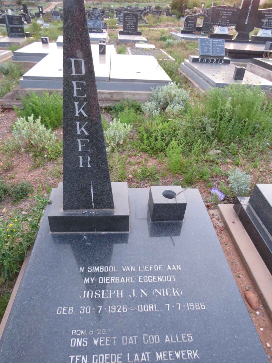 DEKKER Joseph J.N. 1926-1986