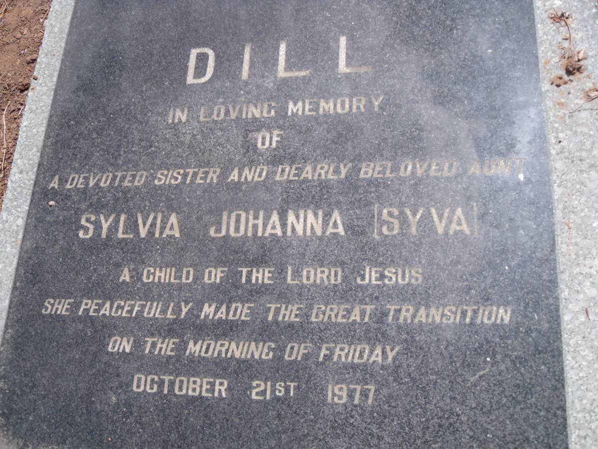 DILL Sylvia Johanna -1977