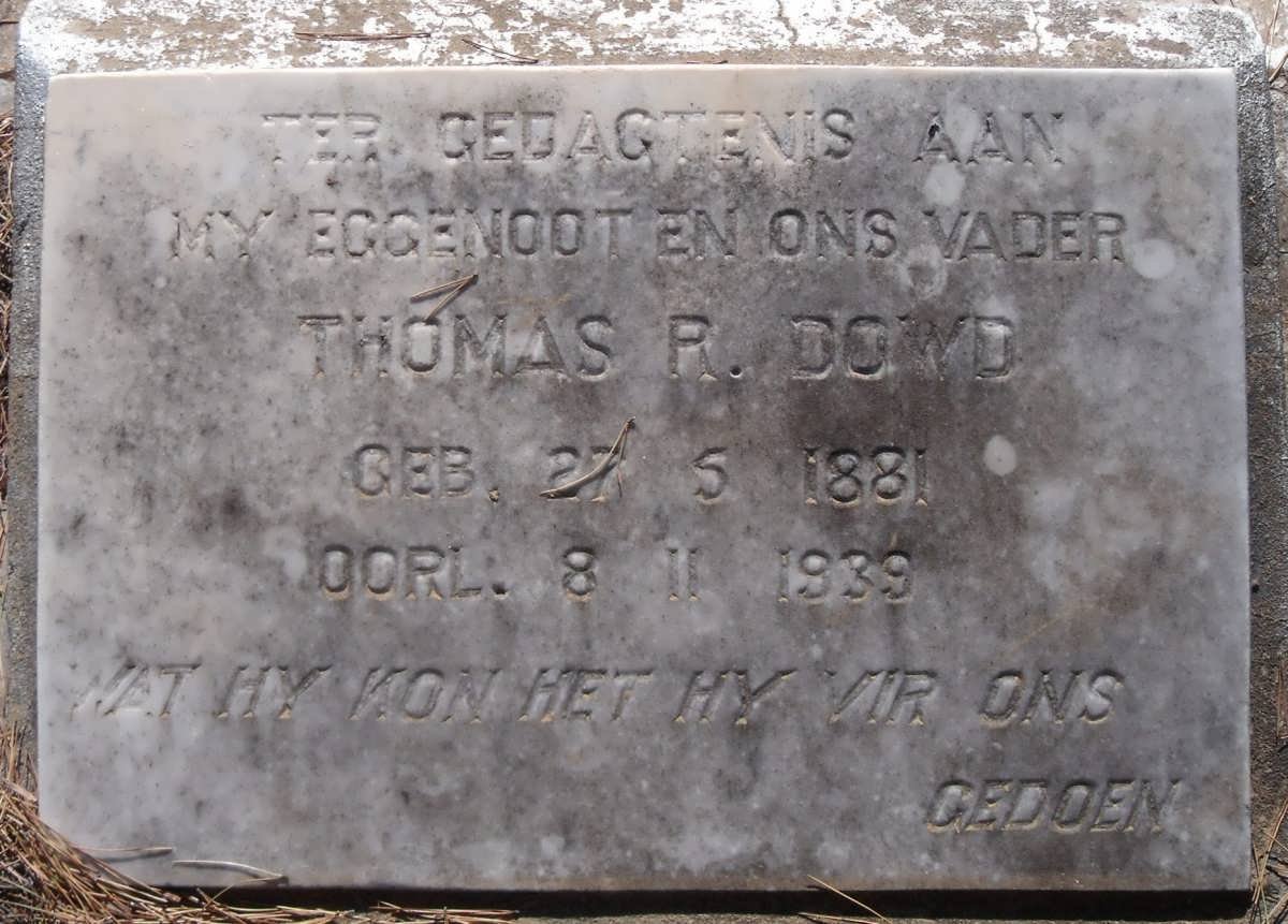 DOWD Thomas R. 1881-1939