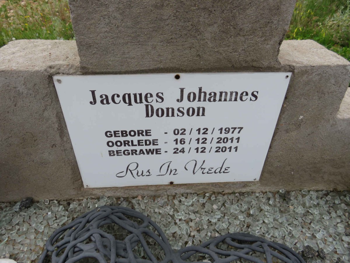 DONSON Jacques Johannes 1977-2011