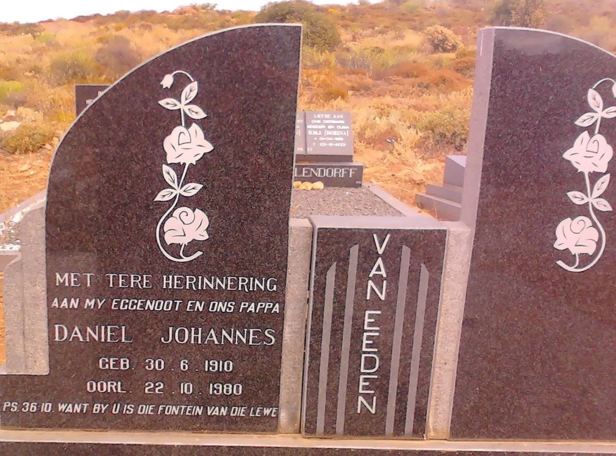 EEDEN Daniel Johannes, van 1910-1980