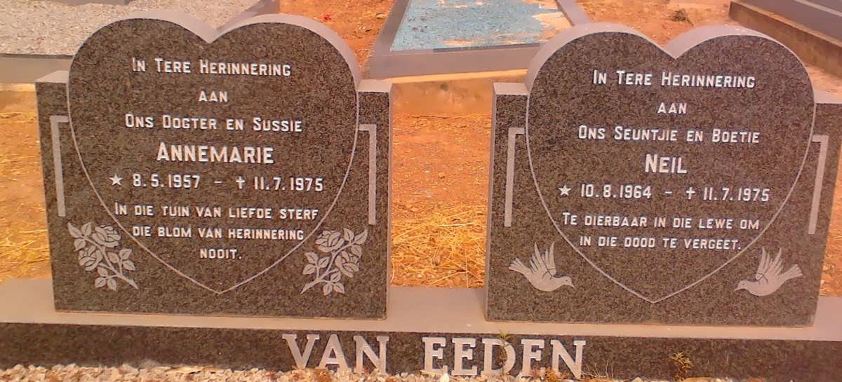 EEDEN Annemarie, van 1957-1975 :: VAN EEDEN Neil 1964-1975