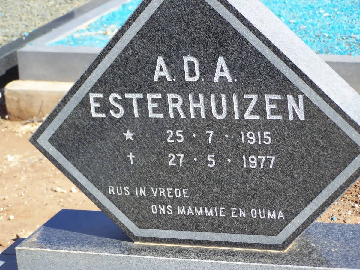 ESTERHUIZEN A.D.A. 1915-1977