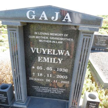 GAJA Vuyelwa Emily 1936-2005