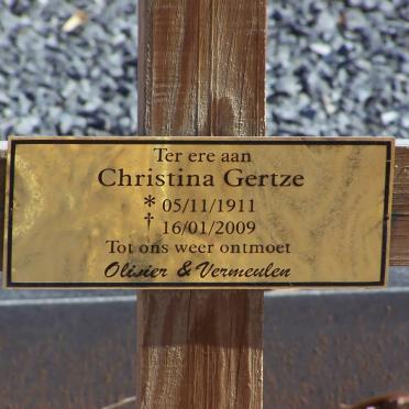 GERTZE Christina 1911-2009