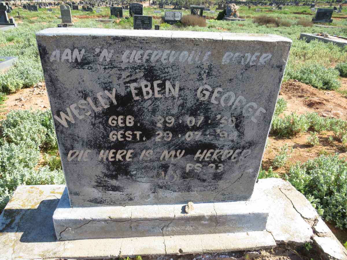 GEORGE Wesley Eben 1950-1994