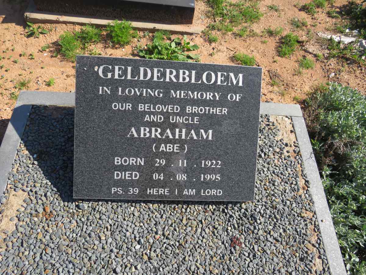 GELDERBLOM Abraham 1922-1995