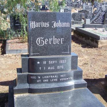 GERBER Marius Johann 1953-1970