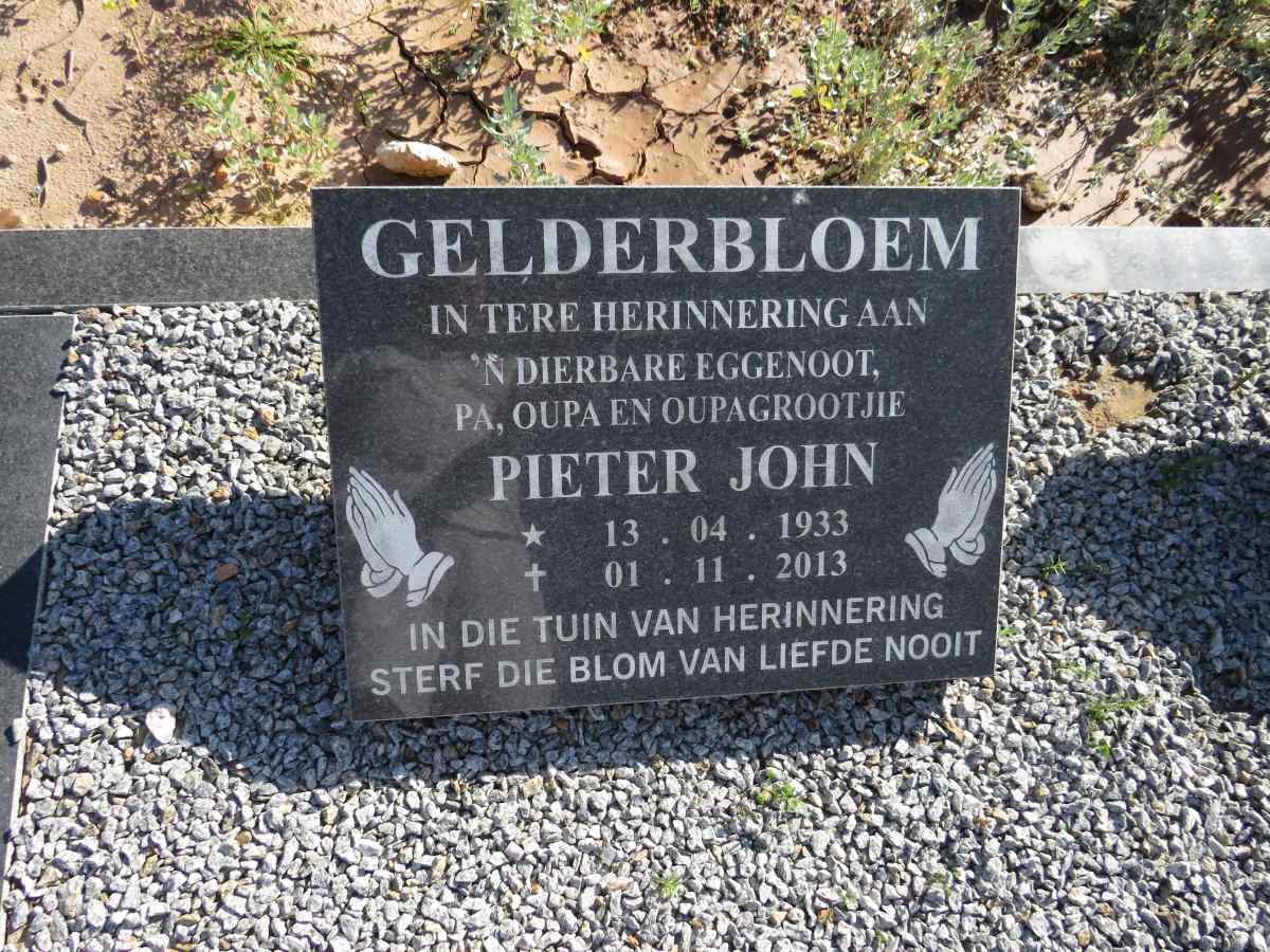 GELDERBLOEM Pieter John 1933-2013