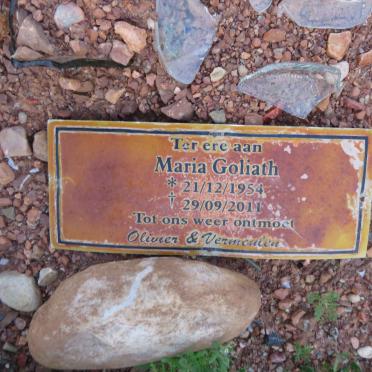 GOLIATH Maria 1954-2011