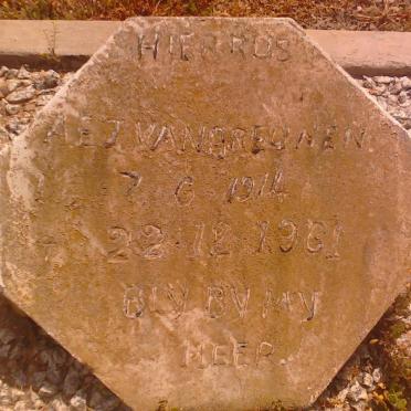 GREUNEN A.E.J., van 1914-1961