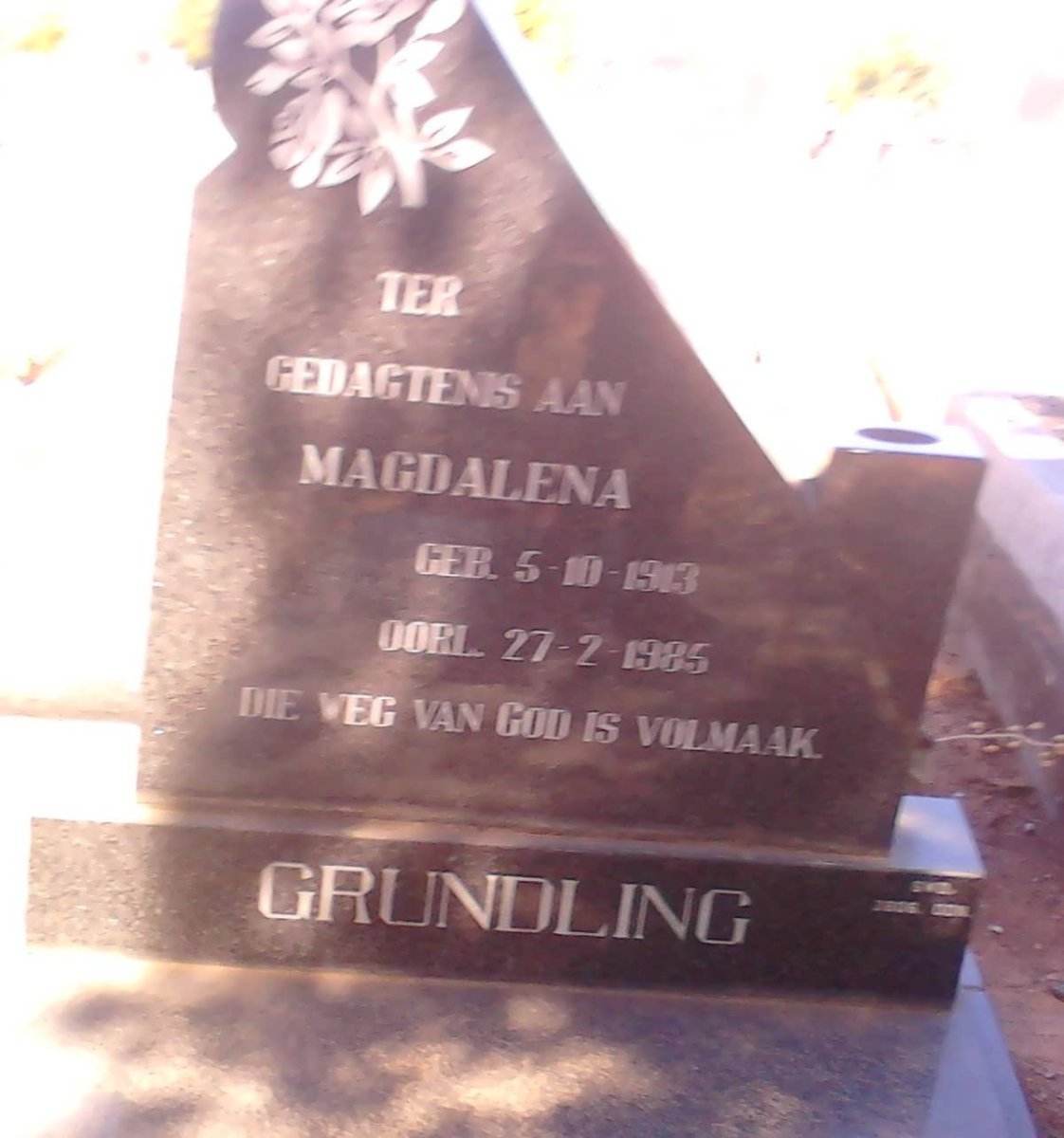 GRUNDLING Magdalena 1913-1985
